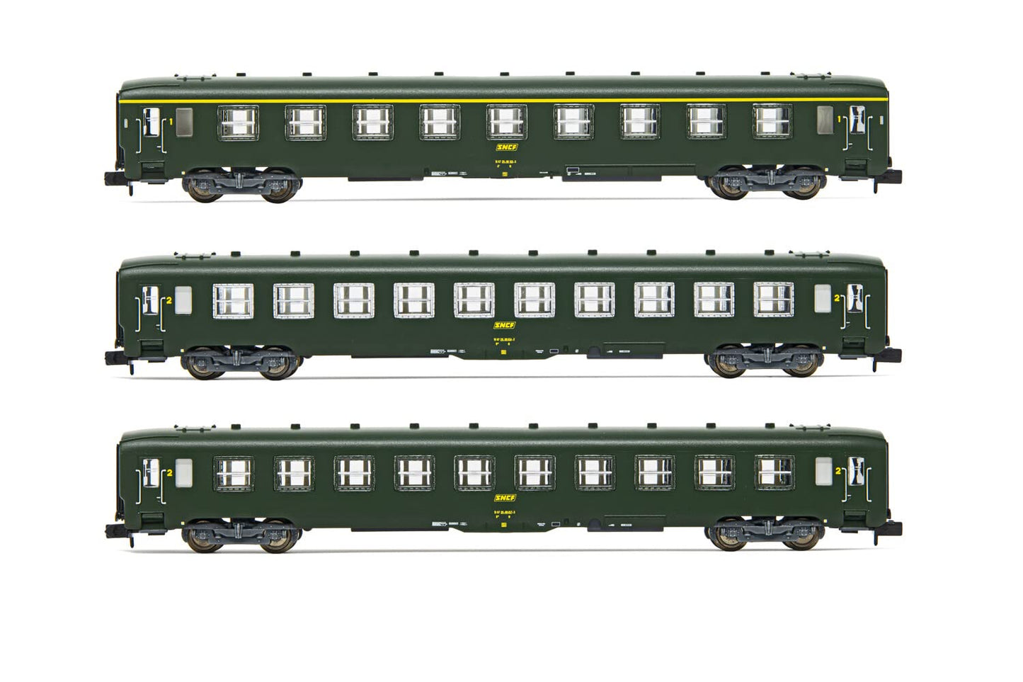 Arnold RENFE, 3-unit set T2 Renfe blue + T2 white + D8 red