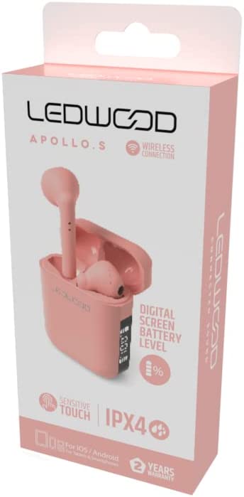 Ledwood Earphone -Tws- Apollo S (Pink