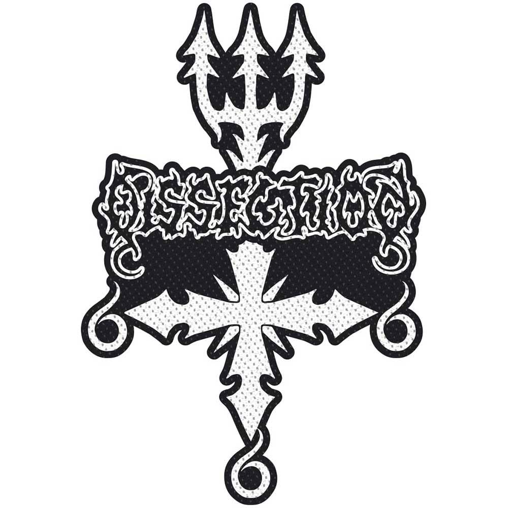 Dissection Logo Woven Cut Out Patch (One Size) (Black/White