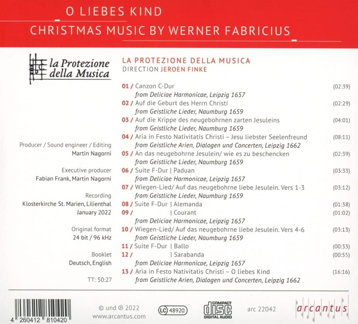 O Liebes Kind: Christmas Music By Werner Fabricius
