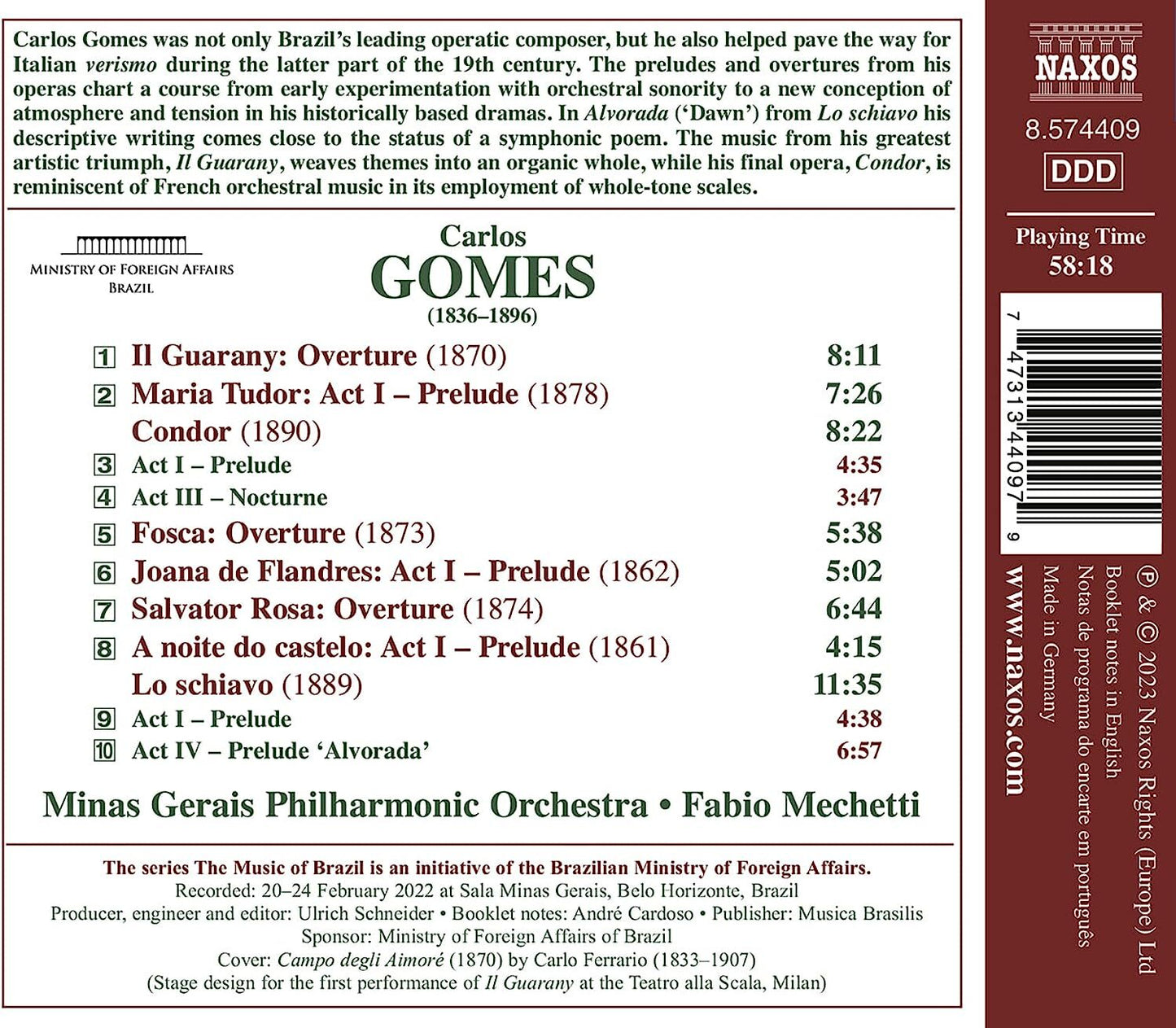 Carlos Gomes: Opera Overtures and Preludes