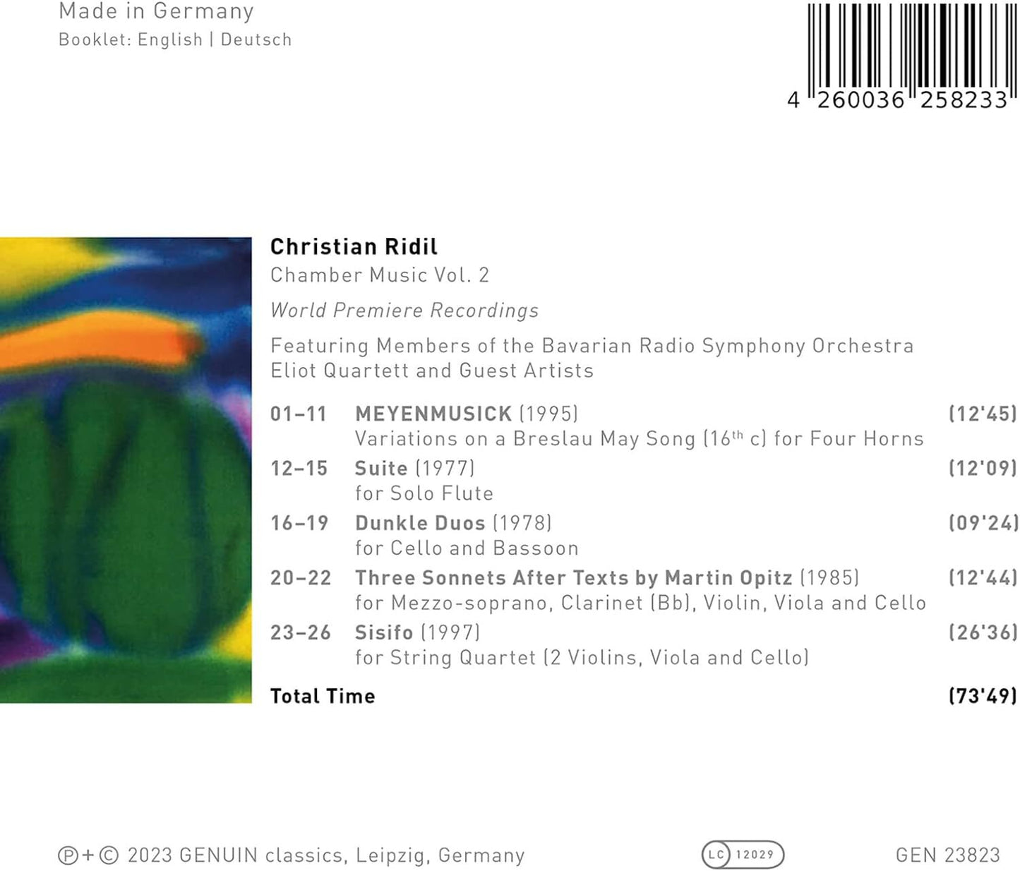 Christian Ridil: Chamber Music - Volume 2