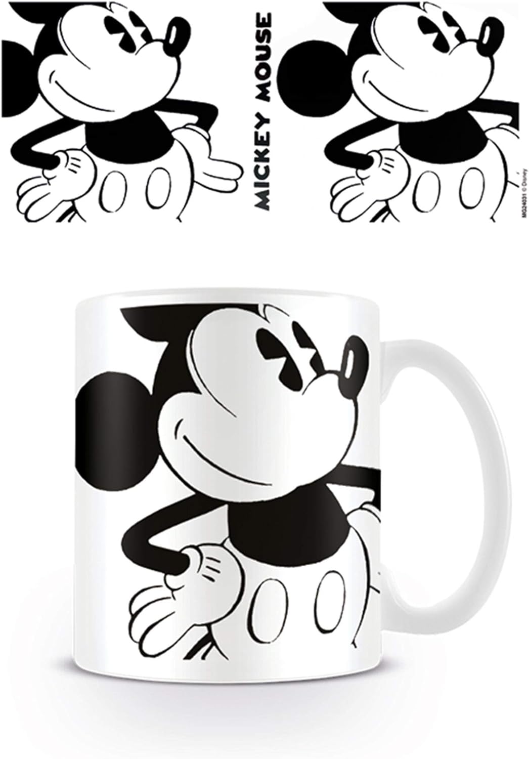 Mickey Mouse Pyramid International - Taza de Cerámica Vintage - 315ml - Licencia Oficial