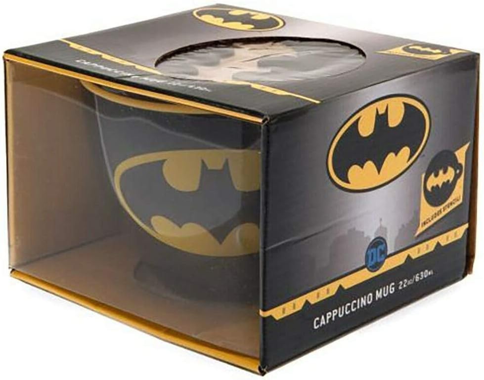 dc comics SCMG25597 Cappuccino Mug 22oz / 630ml (Batman Symbol)