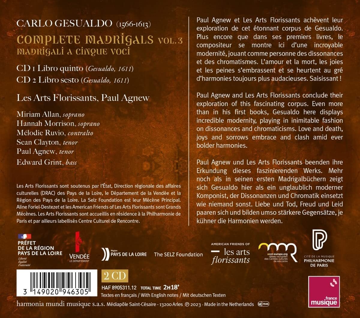 Gesualdo: Madrigali Libri Quinto & Sesto