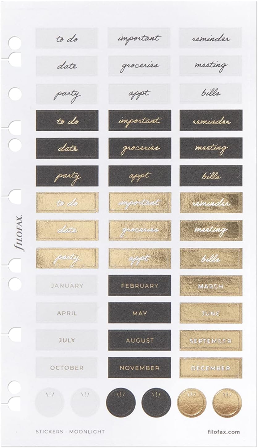 Filofax Stickers - Moonlight