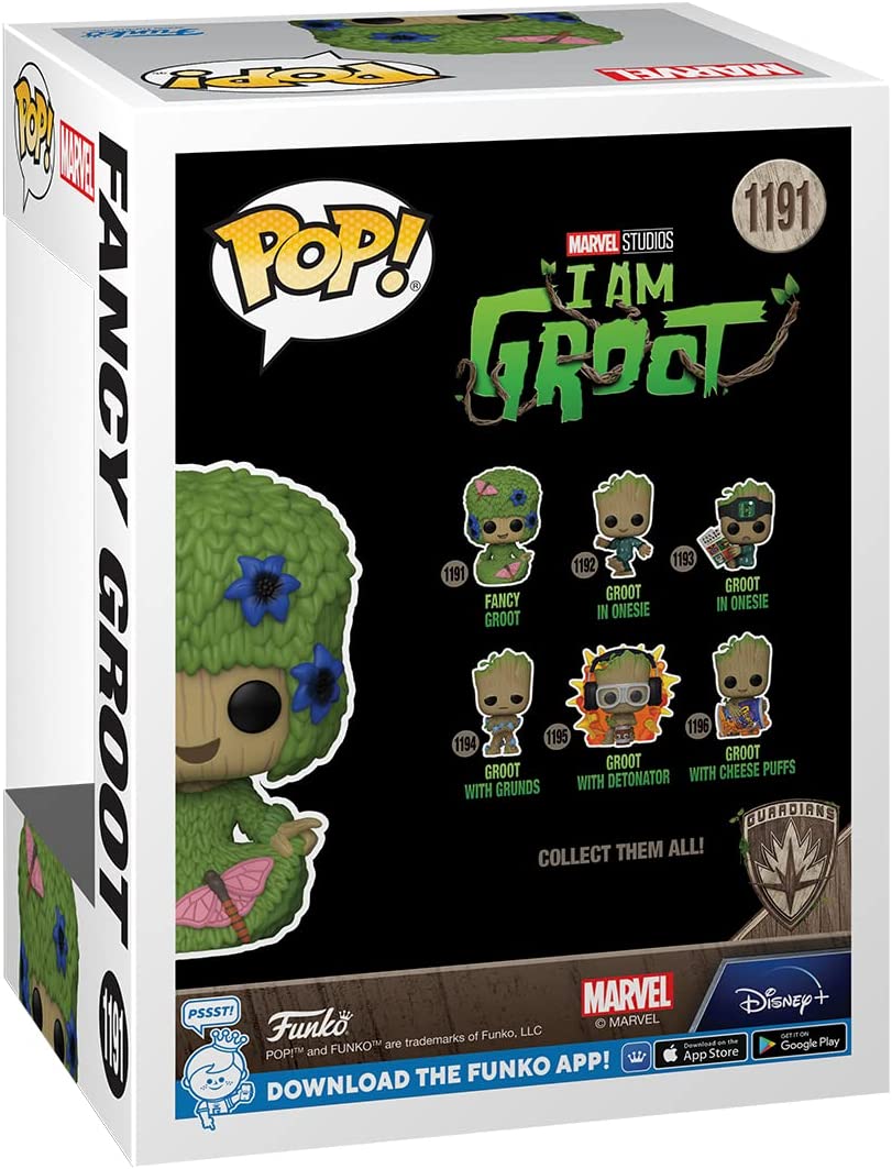 Funko POP! Marvel: Guardians Of the Galaxy - Groot - (Marie Hair) - Groot Shorts - Collectable Vinyl Figure - Gift Idea - Official Merchandise - Toys for Kids & Adults - TV Fans