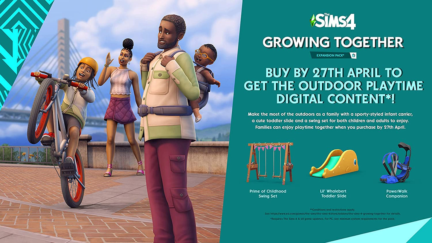 The Sims 4 Growing Together Expansion Pack (EP13) | Code In A box | PC/Mac Code EA App - Origin | VideoGame | English