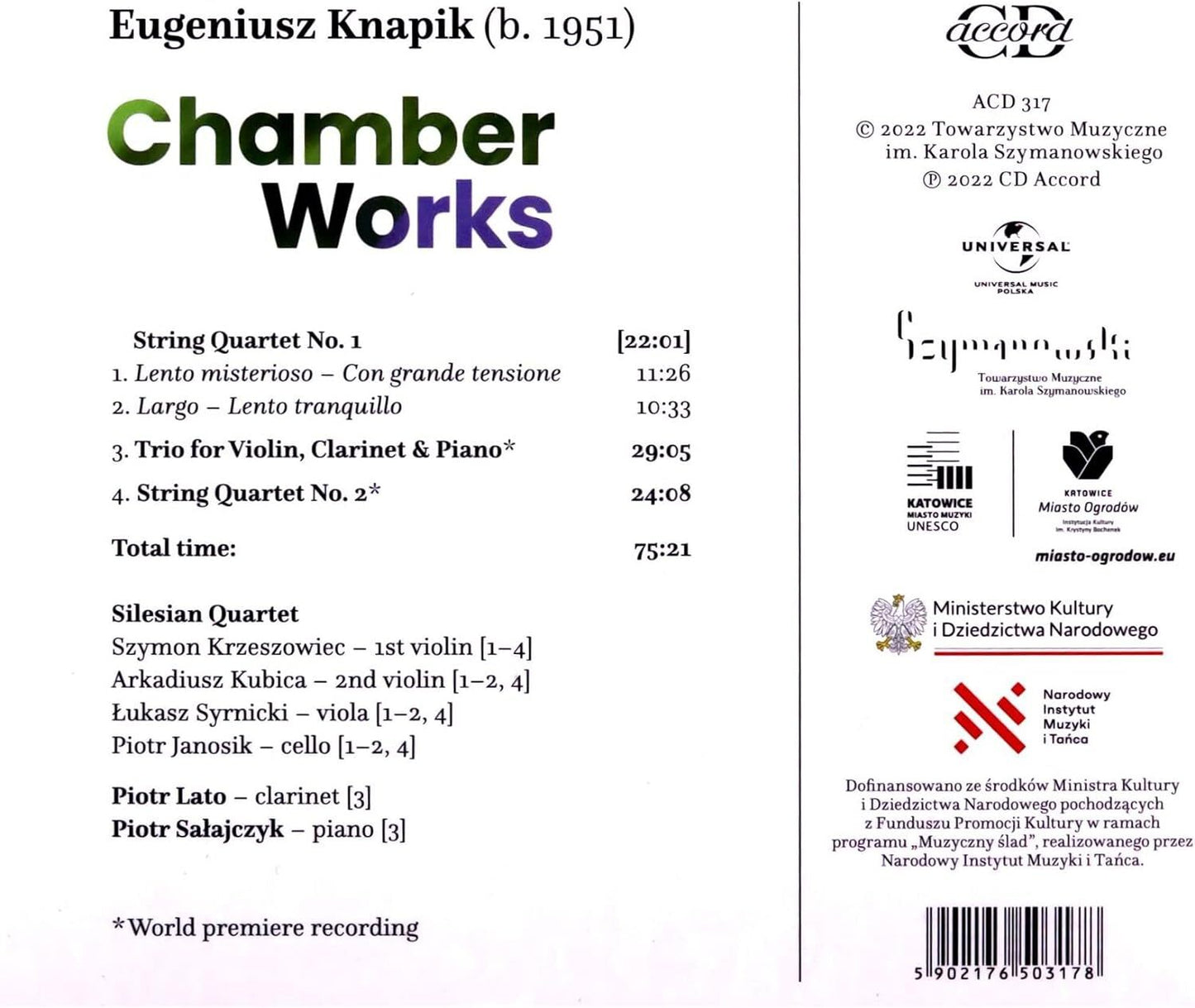 Eugeniusz Knapik: Chamber Works