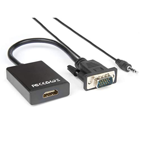 Cavo Video Vga A Hdmi F Jack 3.5Mm
