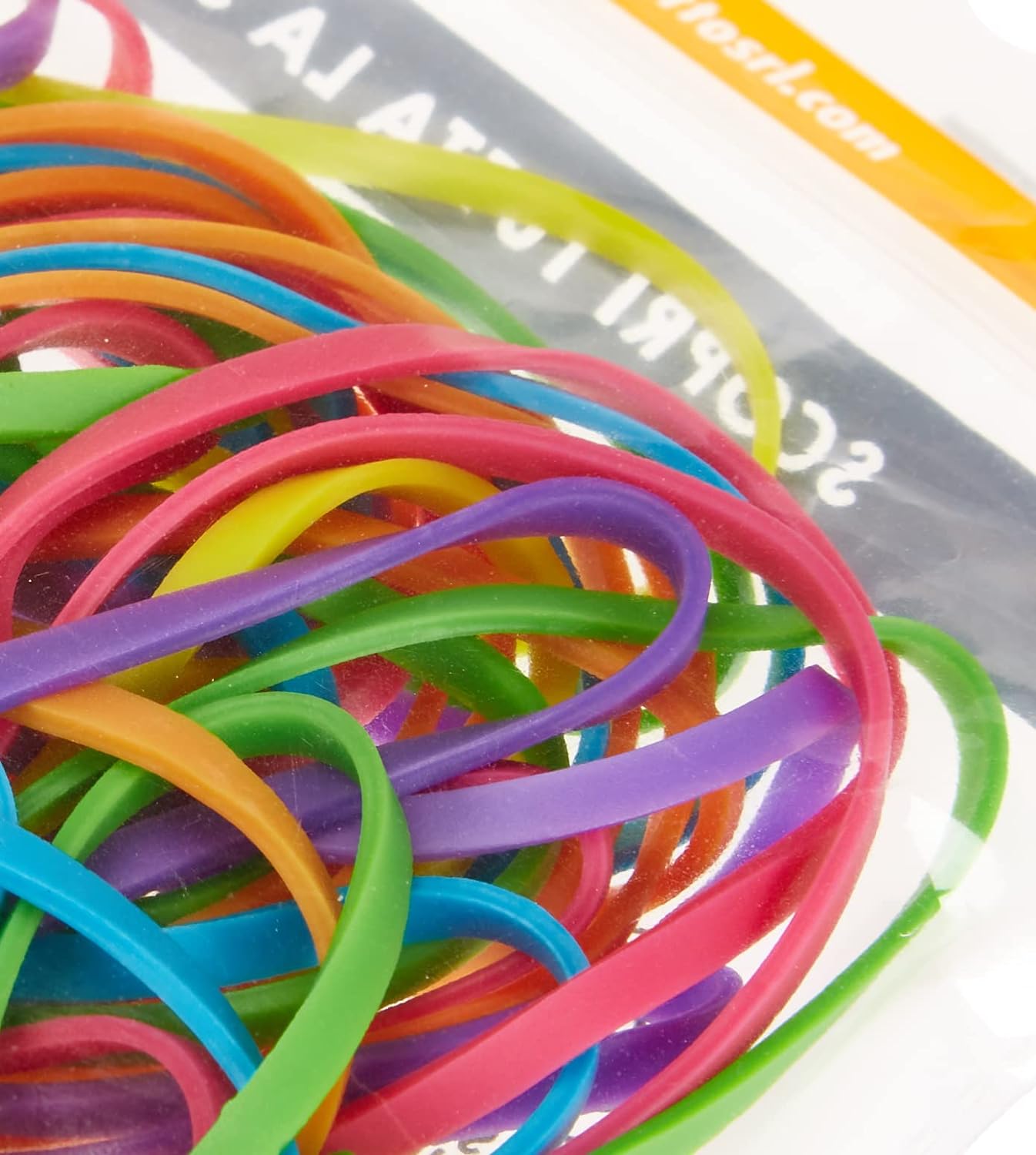 Scatto 8027217540879 Coloured Elastics Envelope, 50 x 3 mm, 40 g