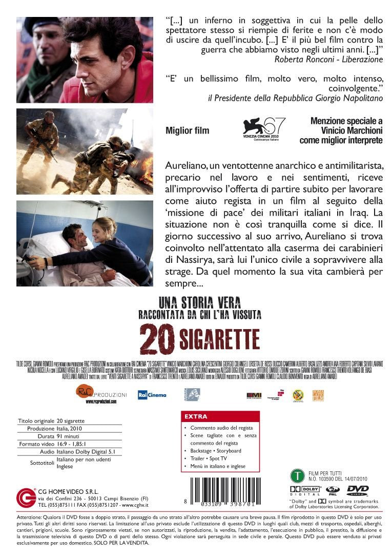 20 Cigarettes ( Venti sigarette (20 sigarette) ) ( Twenty Cigarettes )