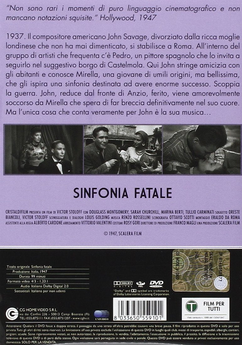 sinfonia fatale dvd Italian Import
