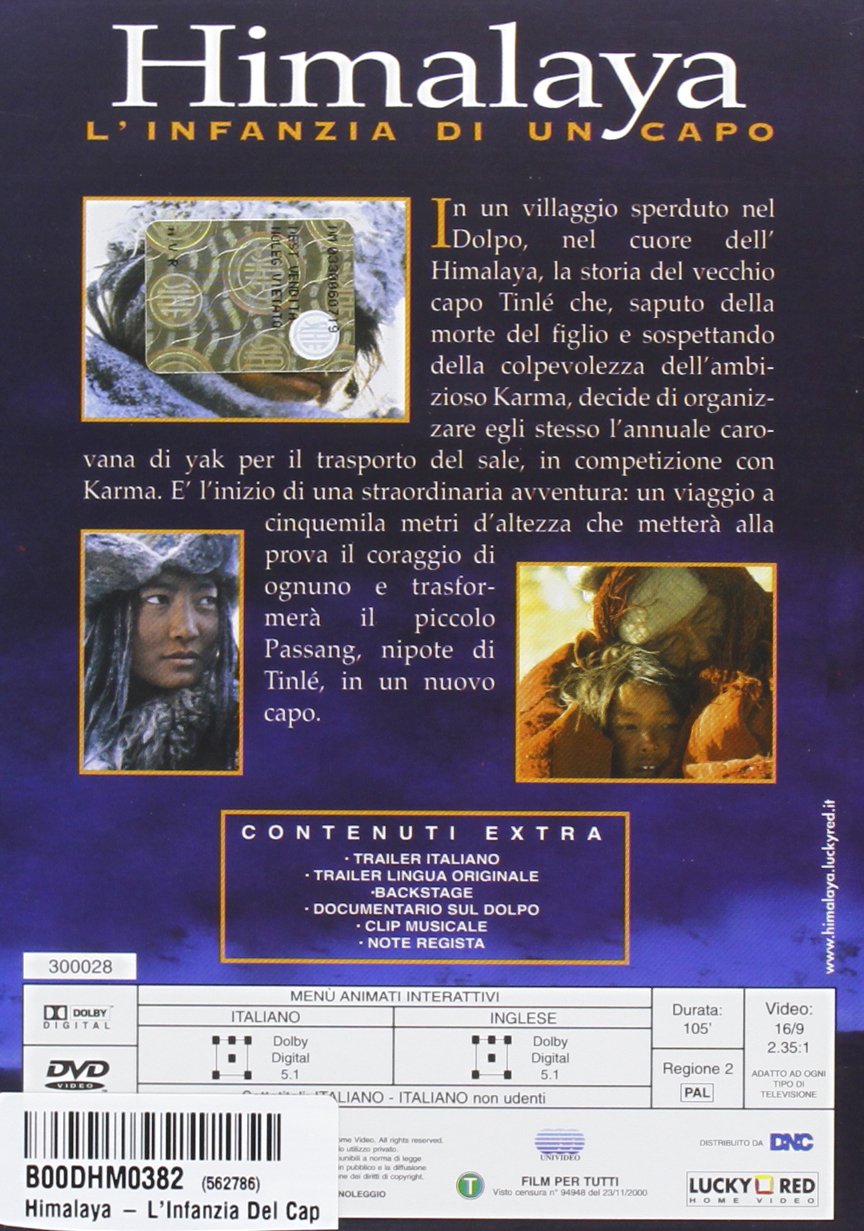himalaya l' infanzia di un capo dvd Italian Import