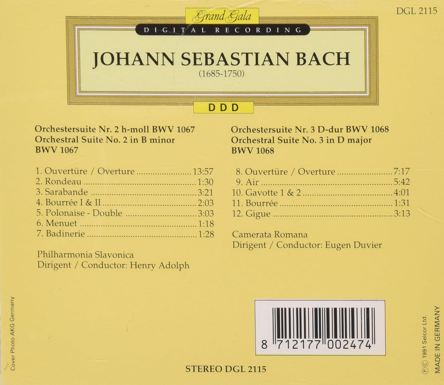 Orchestral Suite No 2 In