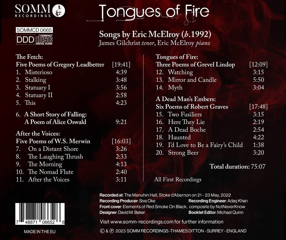 Tongues of Fire: Songs By Eric McElroy