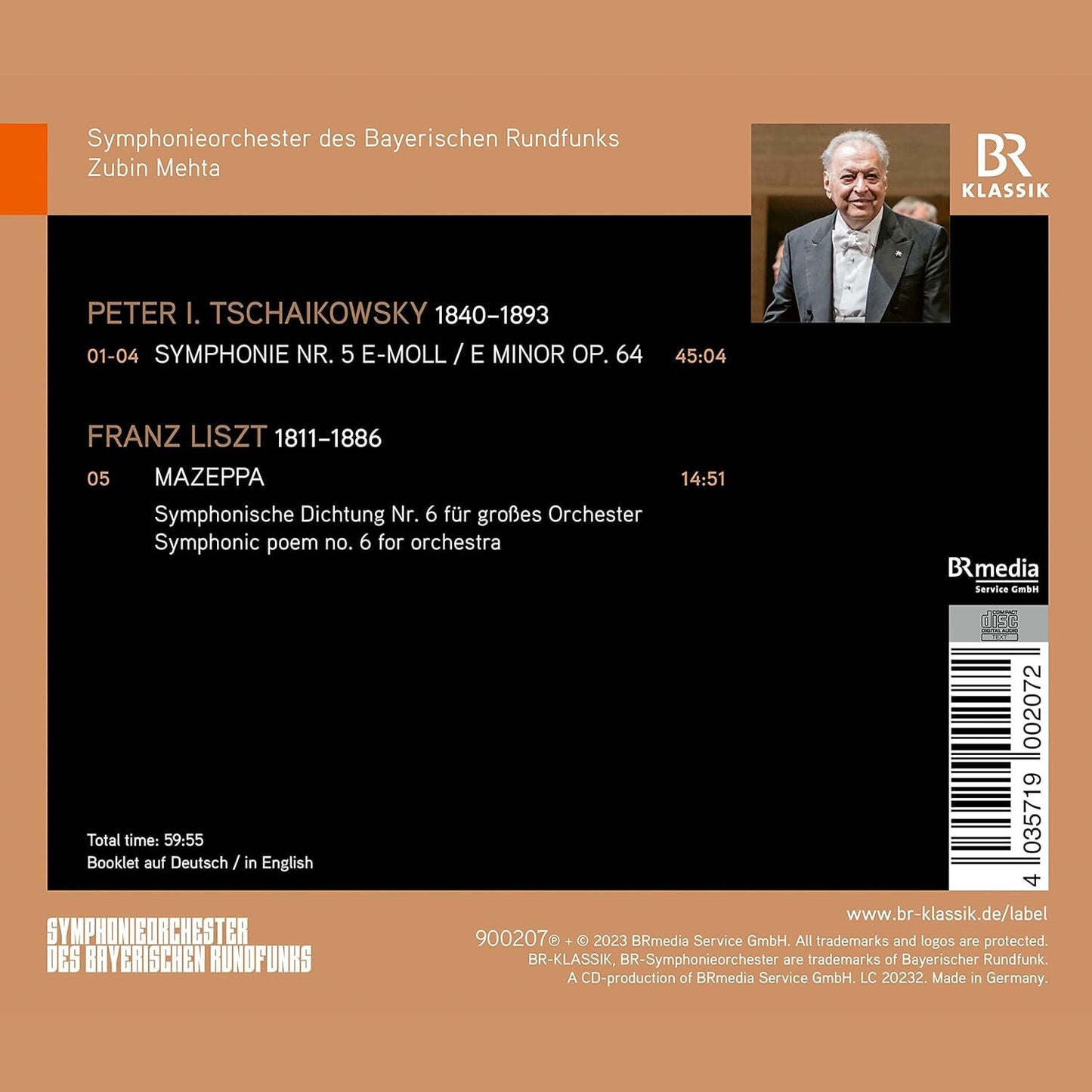 Tschaikowsky: Symphonie Nr. 5/Liszt: Mazeppa