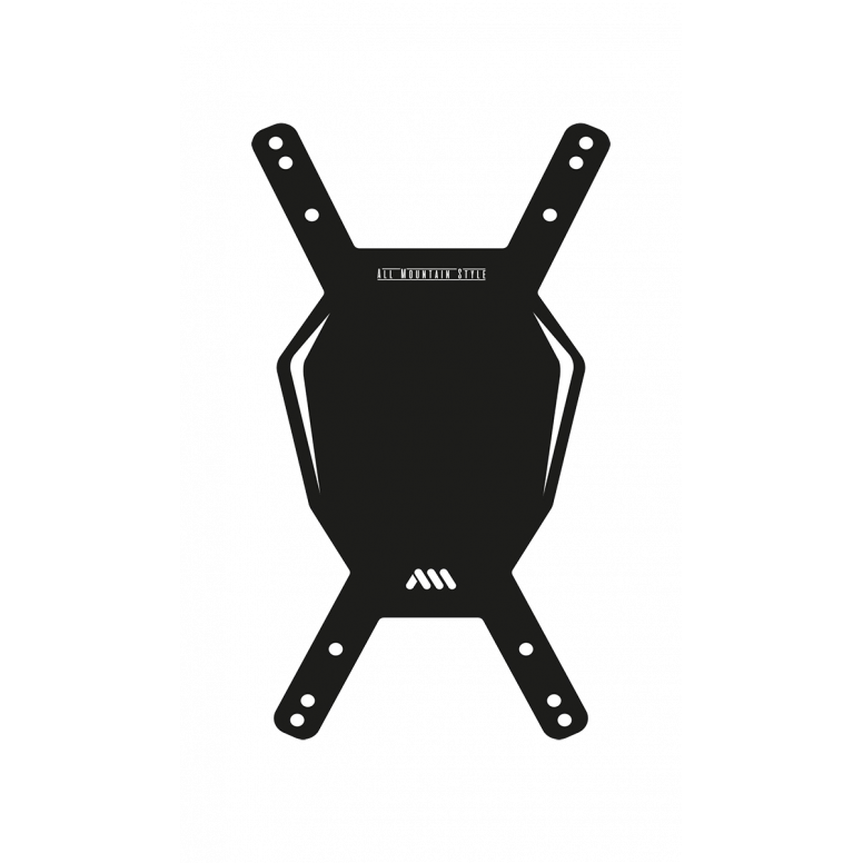 All Mountain Style Number Plate Black