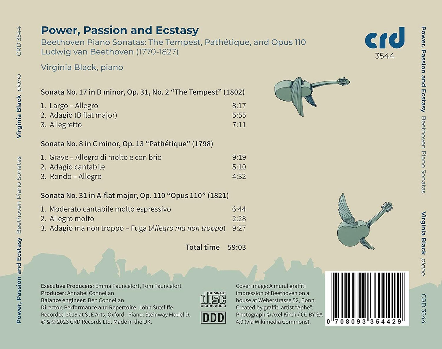 Power, Passion and Ecstasy: Beethoven Piano Sonatas: The Tempest, Pathétique and Opus 110