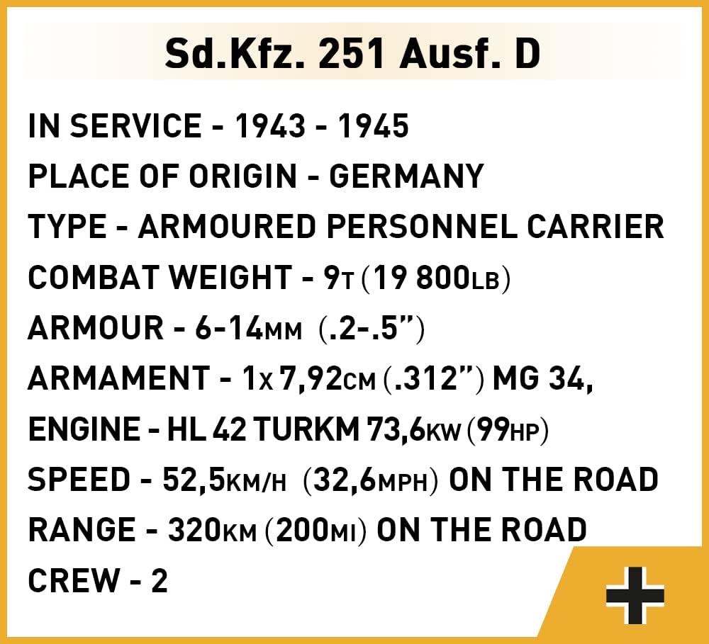 COBI Sd.Kfz.251 Ausf.D Single