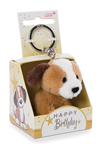 Nici - Nici Pluchen Sleutelhanger Hond Happy Birthday in Geschenkdo