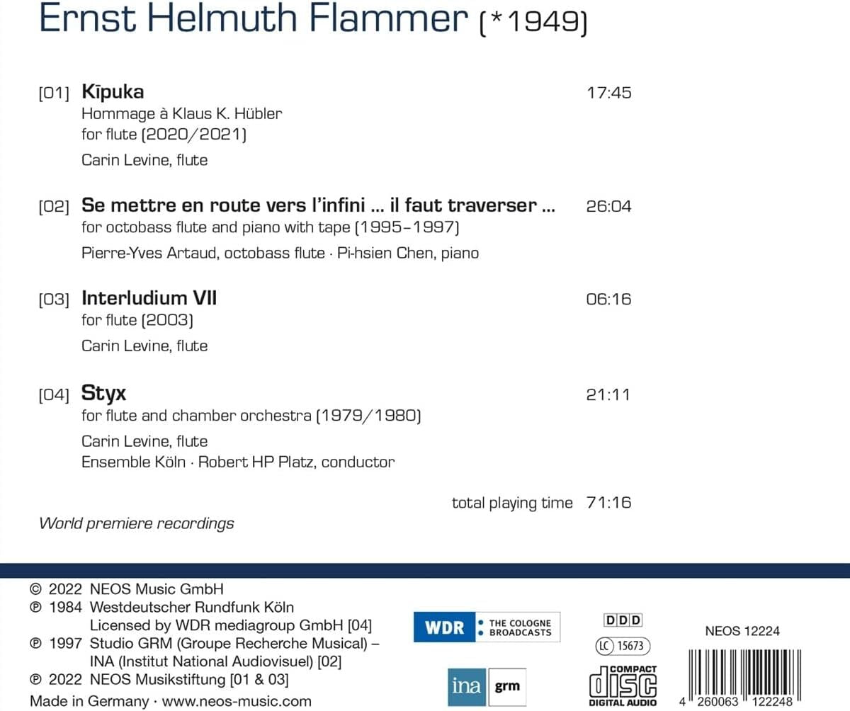 Ernst Helmuth Flammer: Music With Flutes