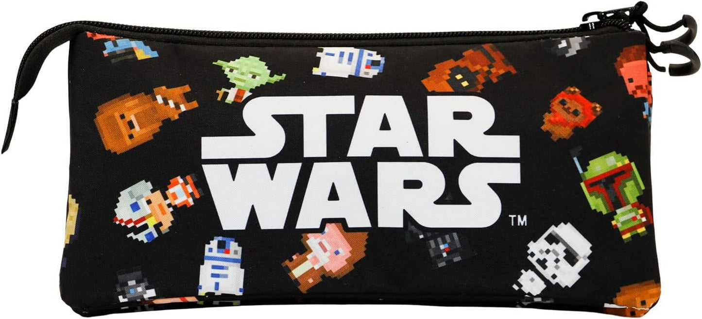 Star Wars Chibi-Fan Triple Pencil Case, Multicolour, 23 x 11 cm