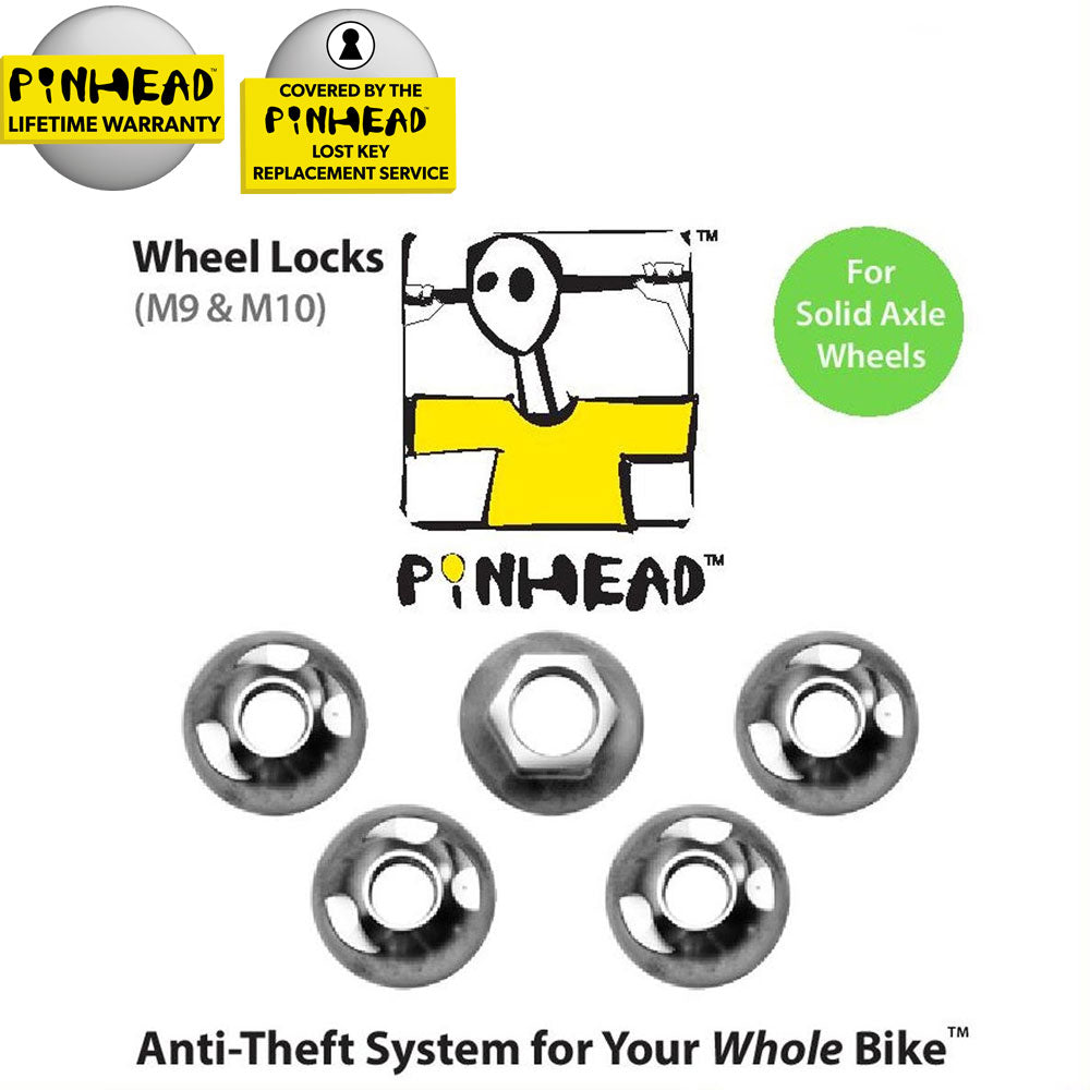 Pinhead Unisex's Solid Axle Locking Nuts