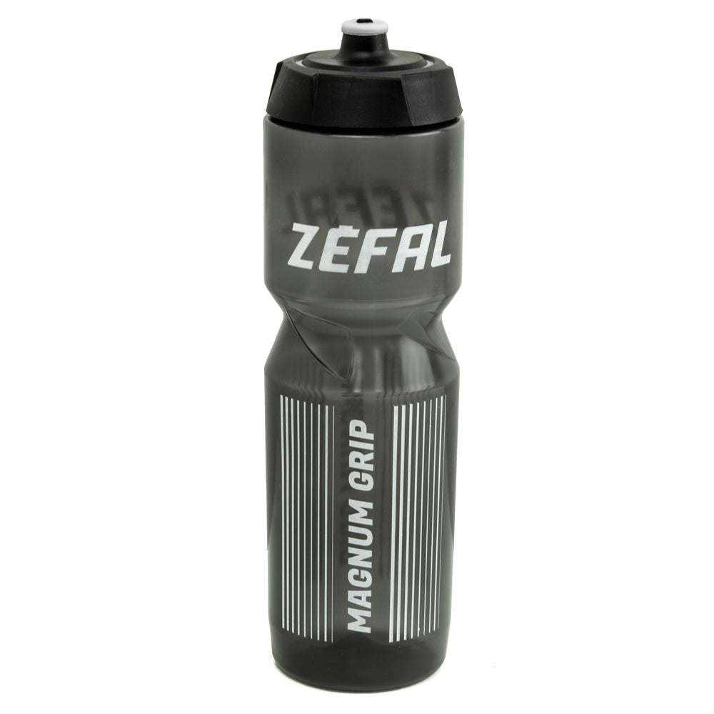 Zefal Magnum Bottle, Black, 975ml & Aluplast 124 Bottle Cage, Black, Universal Black 1 Litre