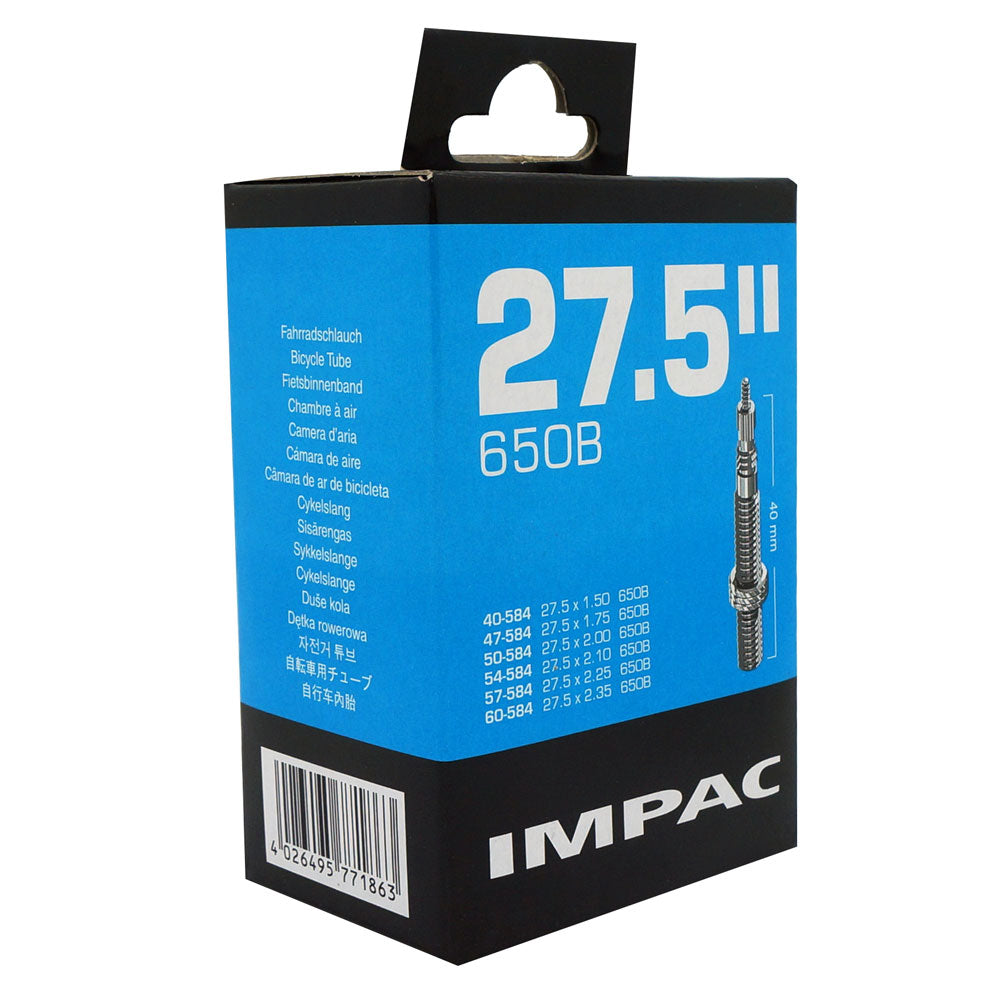Schwalbe IMPAC SV27.5 Inner Tube. 27.5 x 1.5 to 27.5 x 2.35