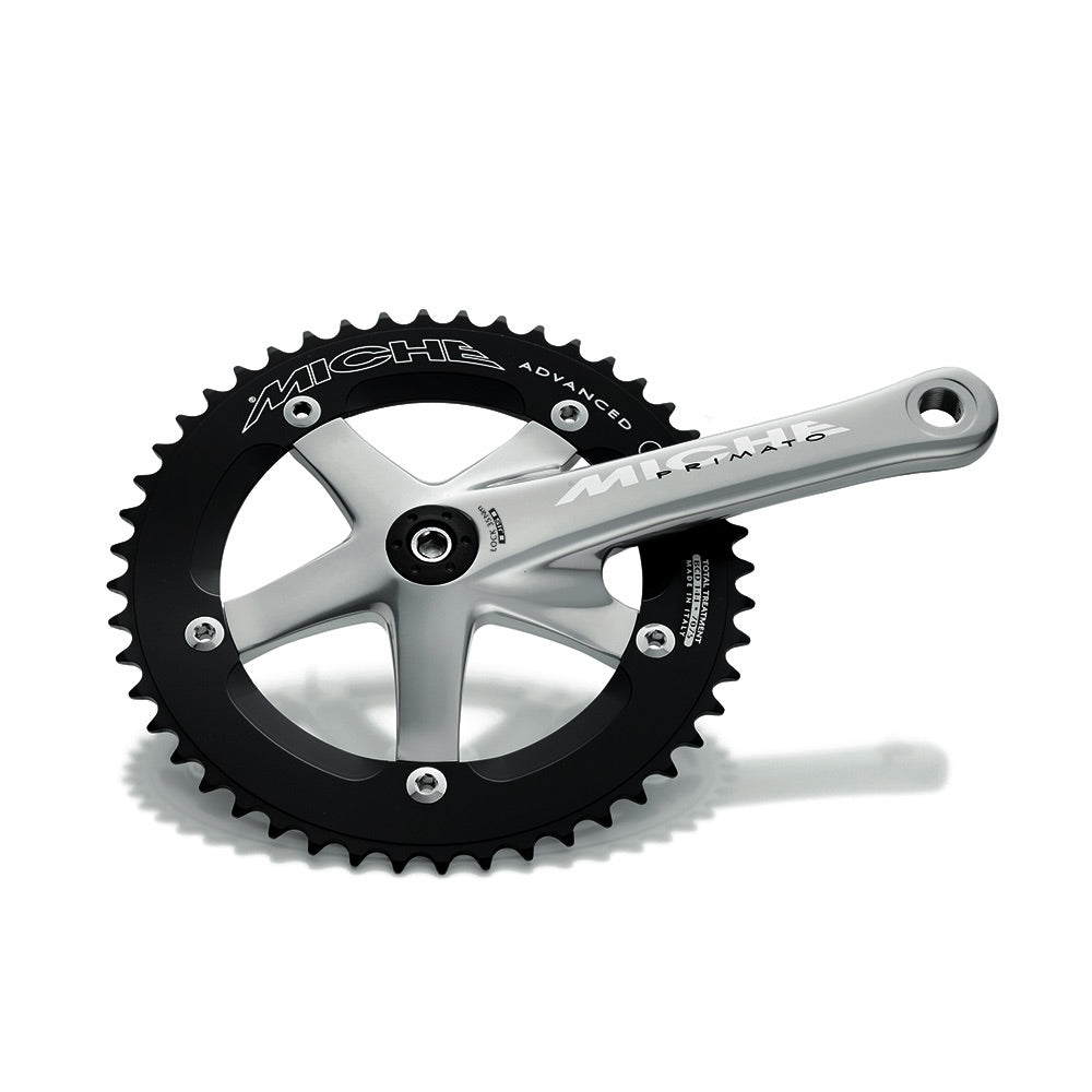 Miche Men's Primato Advanced Track Chainset, Black, 165mm/48T