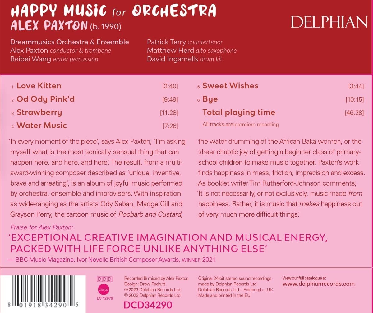 Alex Paxton: Happy Music for Orchestra