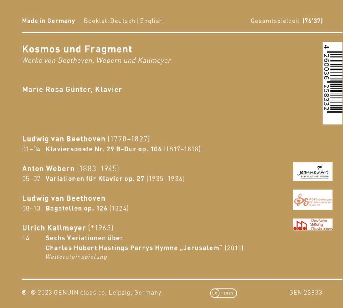 Marie Rosa Günter: Kosmos Und Fragment