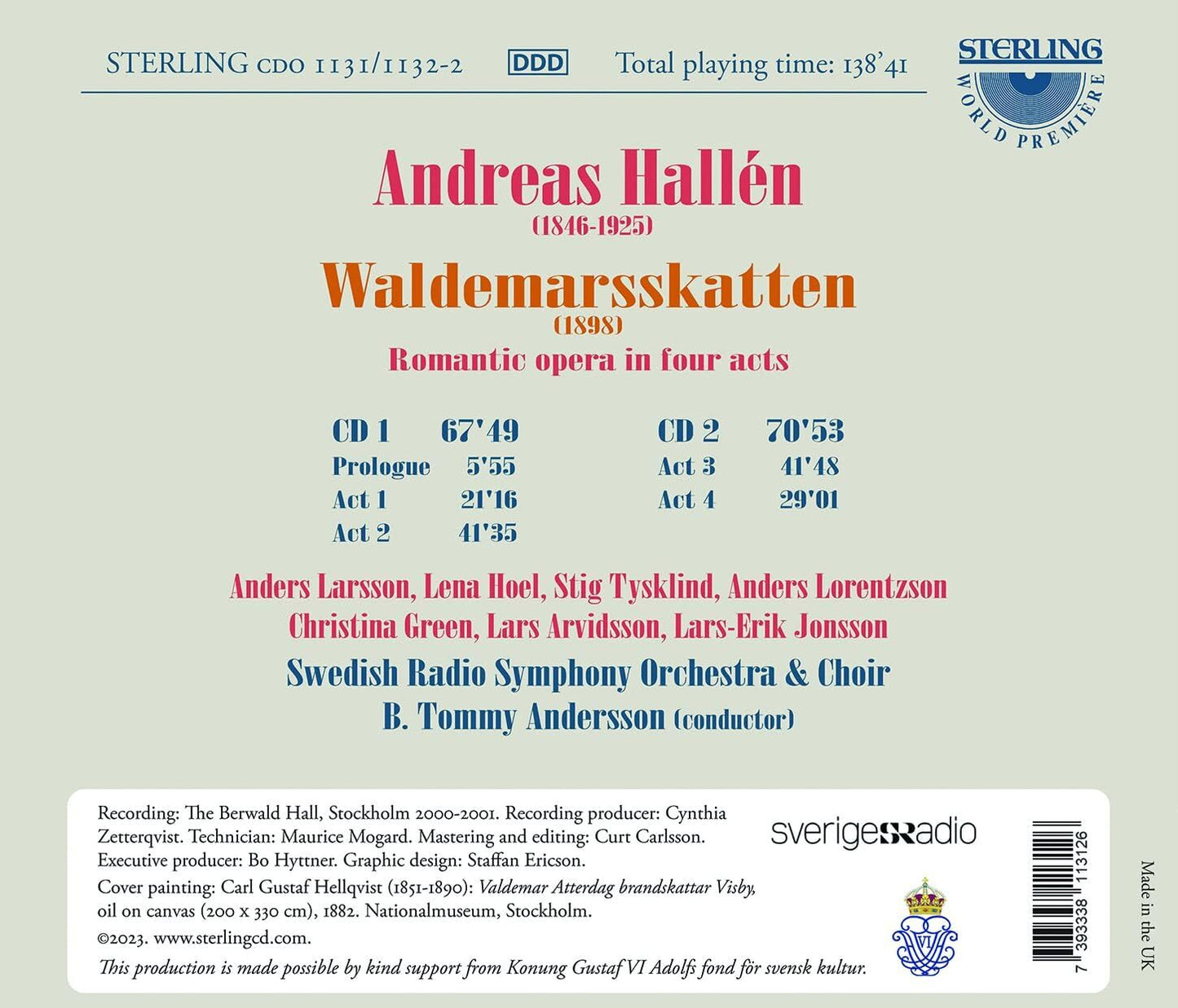 Andreas Hallén: Waldemarsskatten