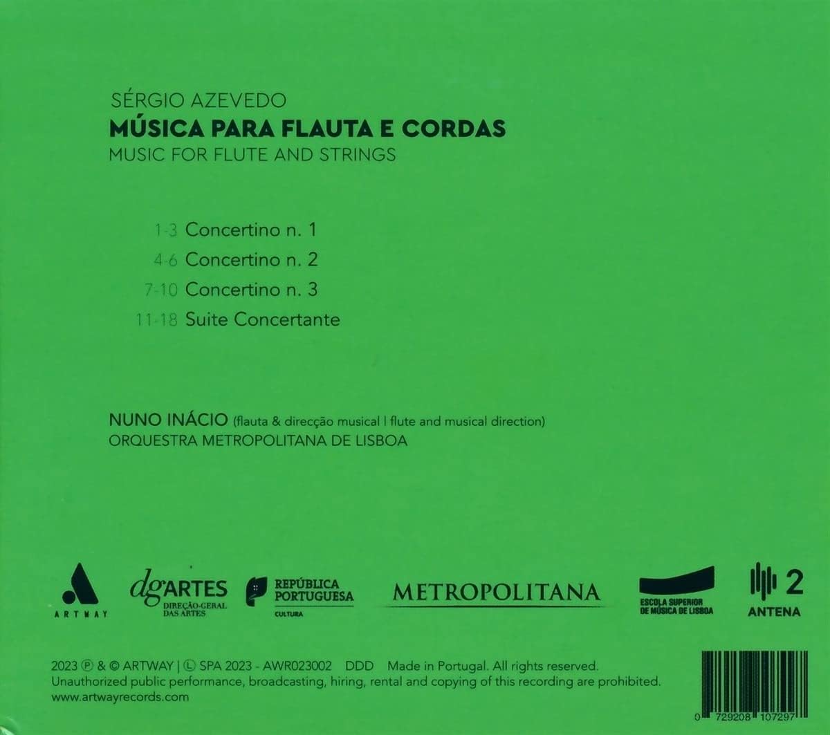 Sérgio Azevedo: Music for Flute and Strings