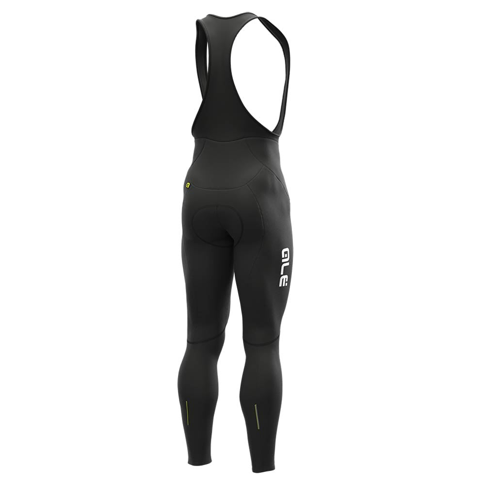 Alé Clothing Winter Solid Bibtights Black/White XS