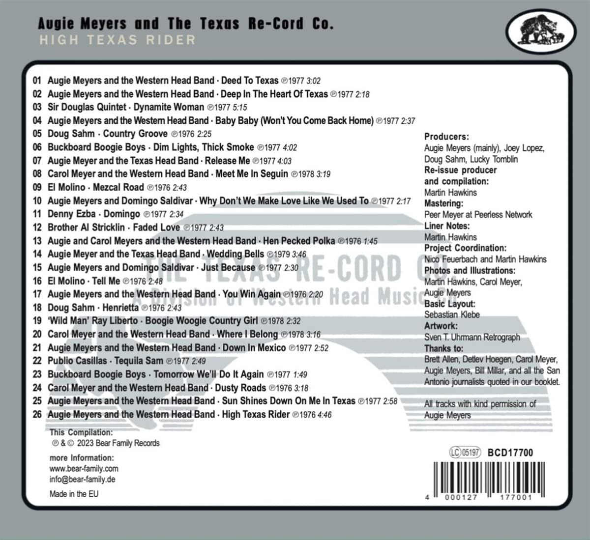 On the Honky Tonk Highway With Augie Meyers & the Texas Record Co: High Texas Rider
