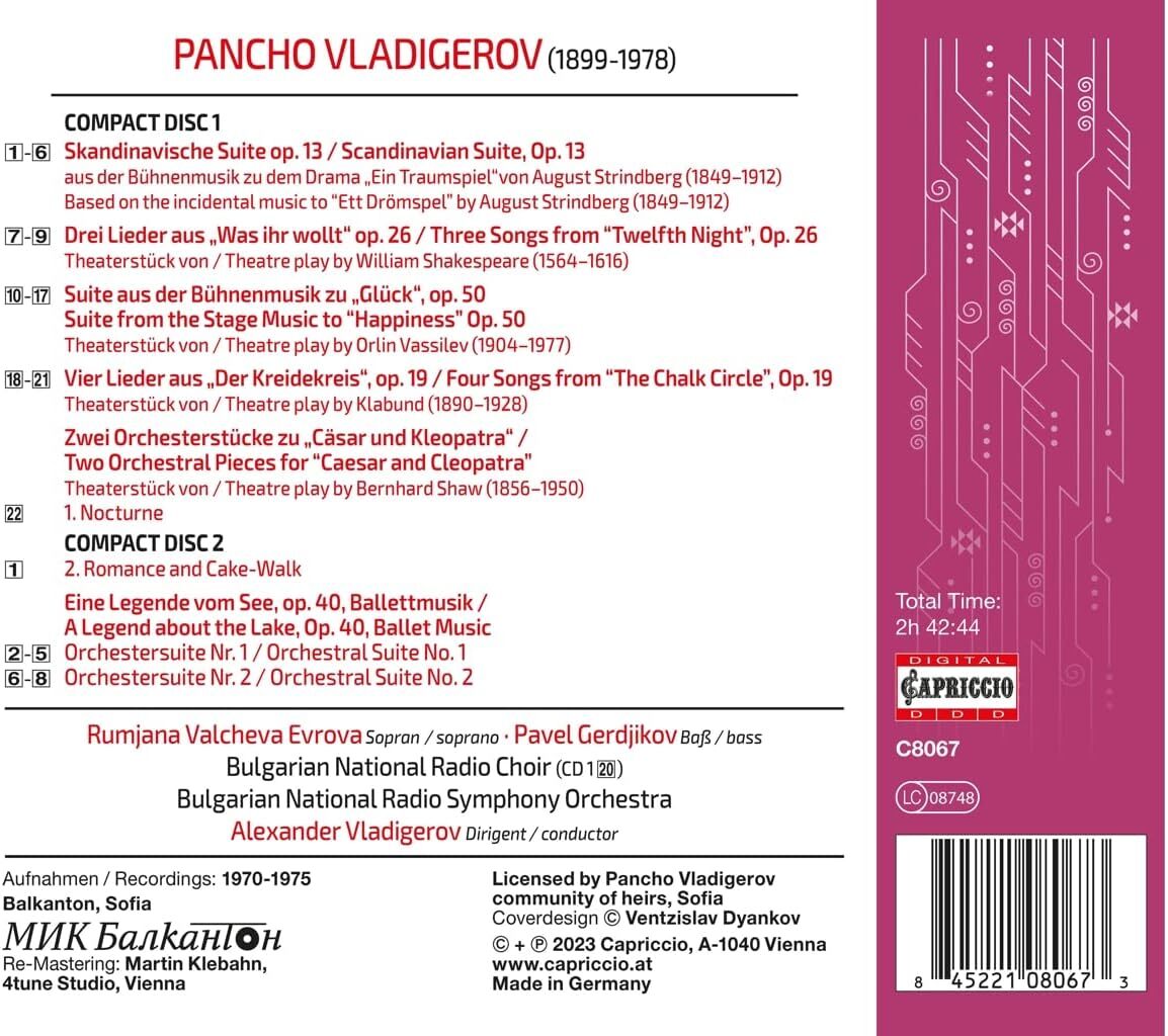 Pancho Vladigerov: Stage Music