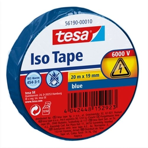 Tesa SAS 5619000010 Bulk Blue Electrical Insulation Tape 20 mm x 19 mm