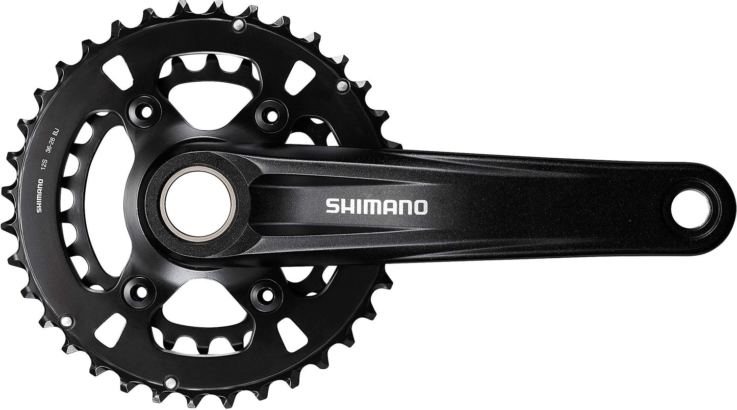 Shimano FC-MT610 chainset, 12-speed, 48.8 mm chainline, 36/26T, 175 mm