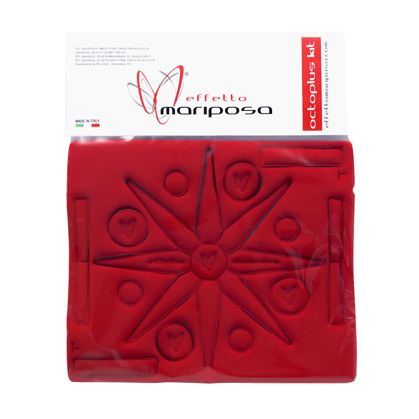Effetto Mariposa EMCHOPKIT Unisex Adult Helmet Foam Kit, Red