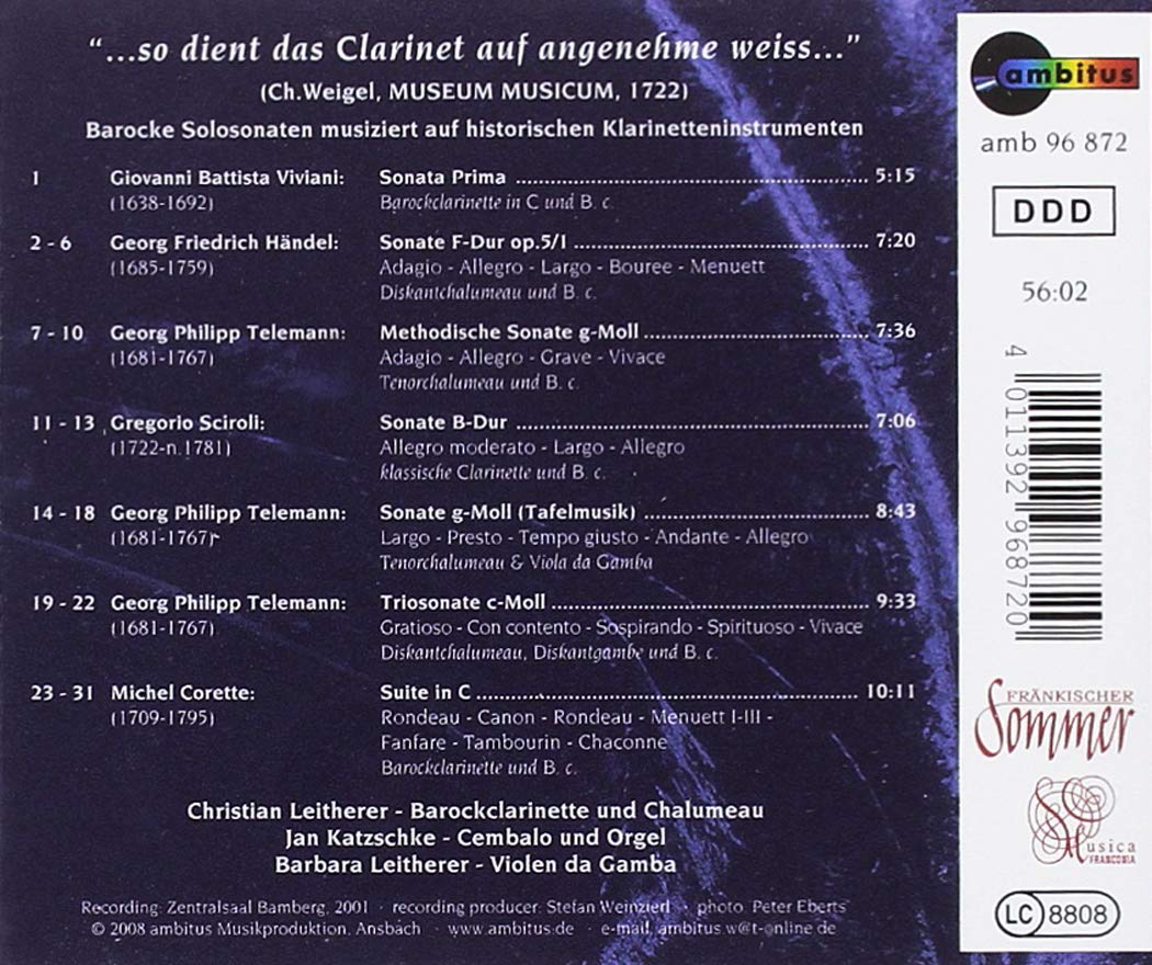 Barockclarinette und Chalumeau
