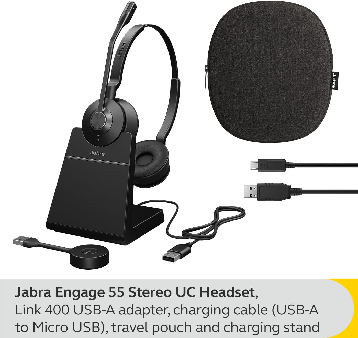 Jabra Engage 55 Stereo - Headset - On-Ear - Dect - Wireless - Optimised For Uc