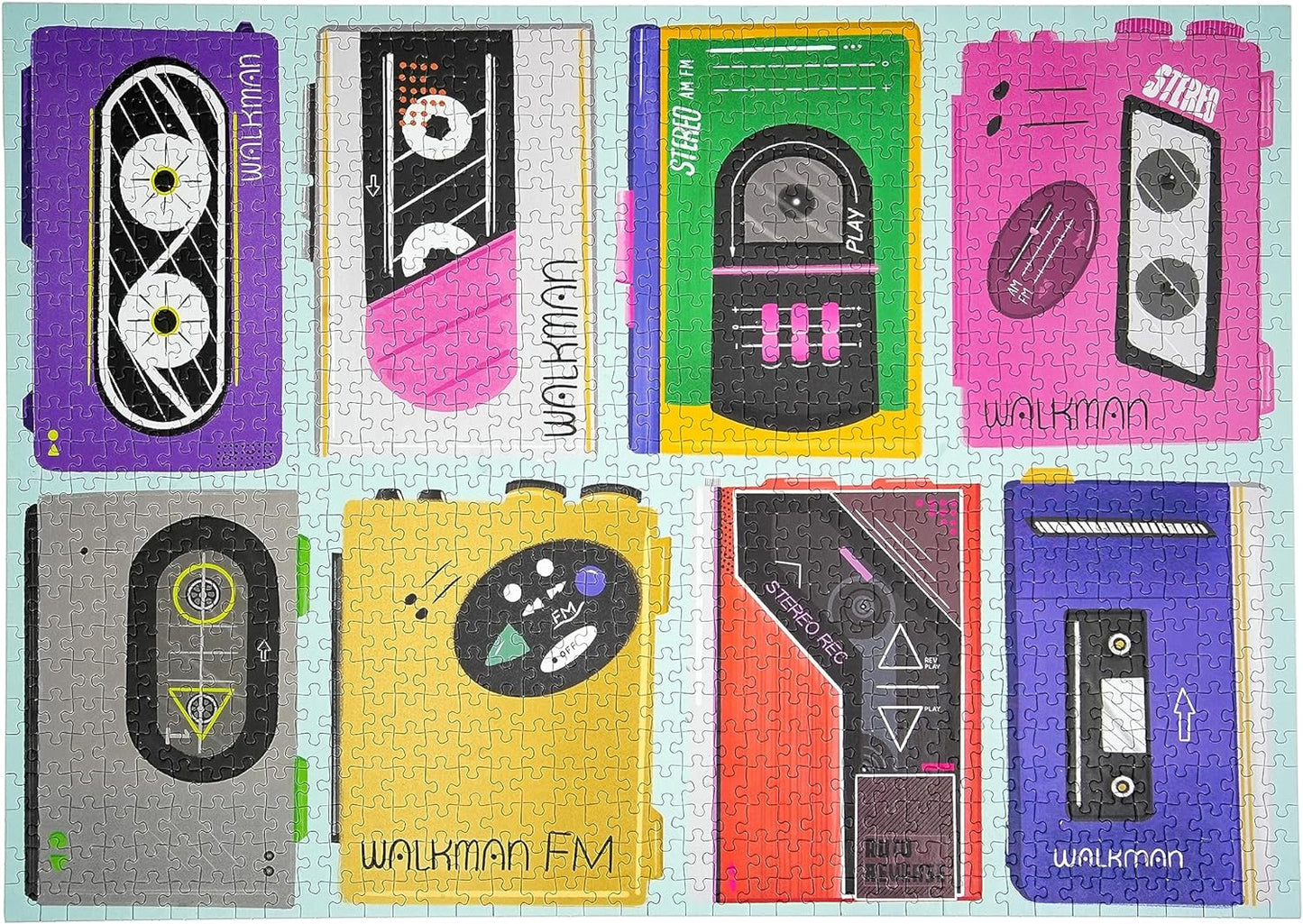 Beats - Rompecabezas de 1000 piezas para adultos, tablero 100% reciclado de primera calidad, rompecabezas de 1000 piezas con walkmans icónicos, regalos para los amantes de los rompecabezas