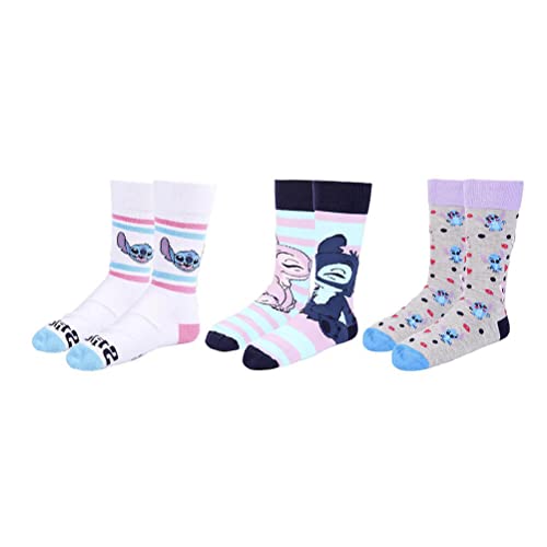LILO & STITCH - 3 Pairs Women Socks Pack (Size 35-