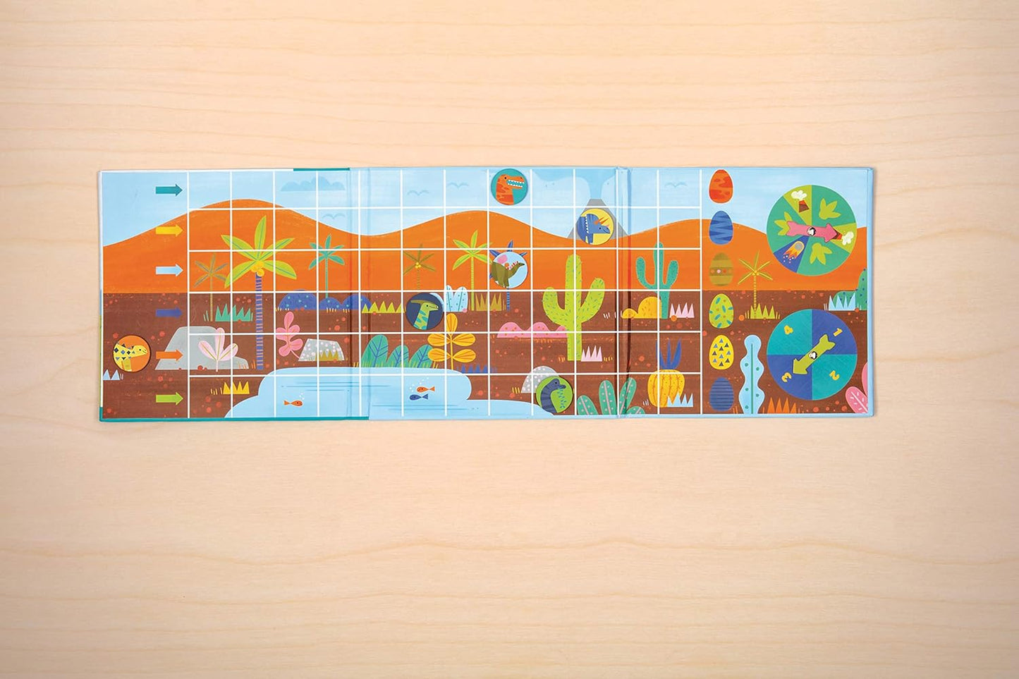 Mudpuppy Let’s Go, Dinos! Magnetic Board Game – Colorful Racing Game for Kids Ages 5-10, 2-6 Players – Compact & Magnetic Design, Ideal Travel Activity for Kids, Instructions Included