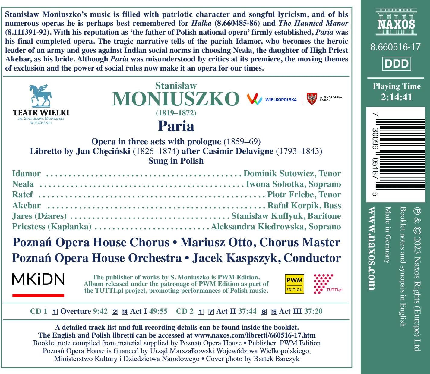 Stanislaw Moniuszko: Paria