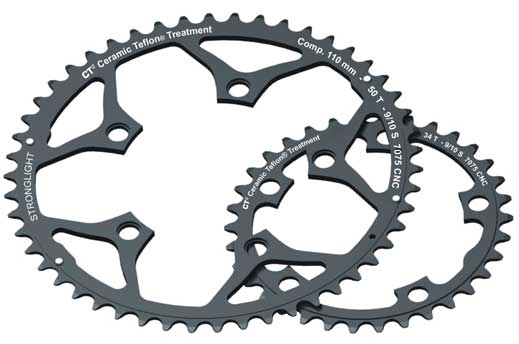 Stronglight Brett Innen 9/10V Alu 7075 Art S 110 MM Schwarz