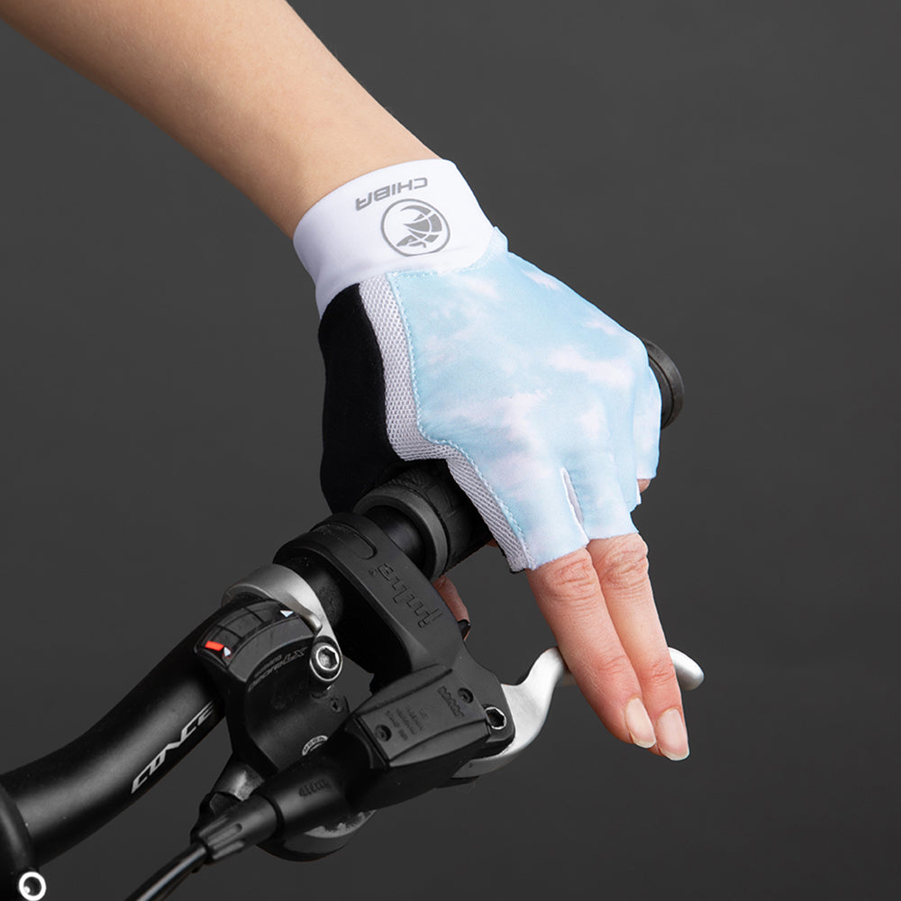 Chiba Women's Tie dye Special Occasion Glove, lightblue, Small