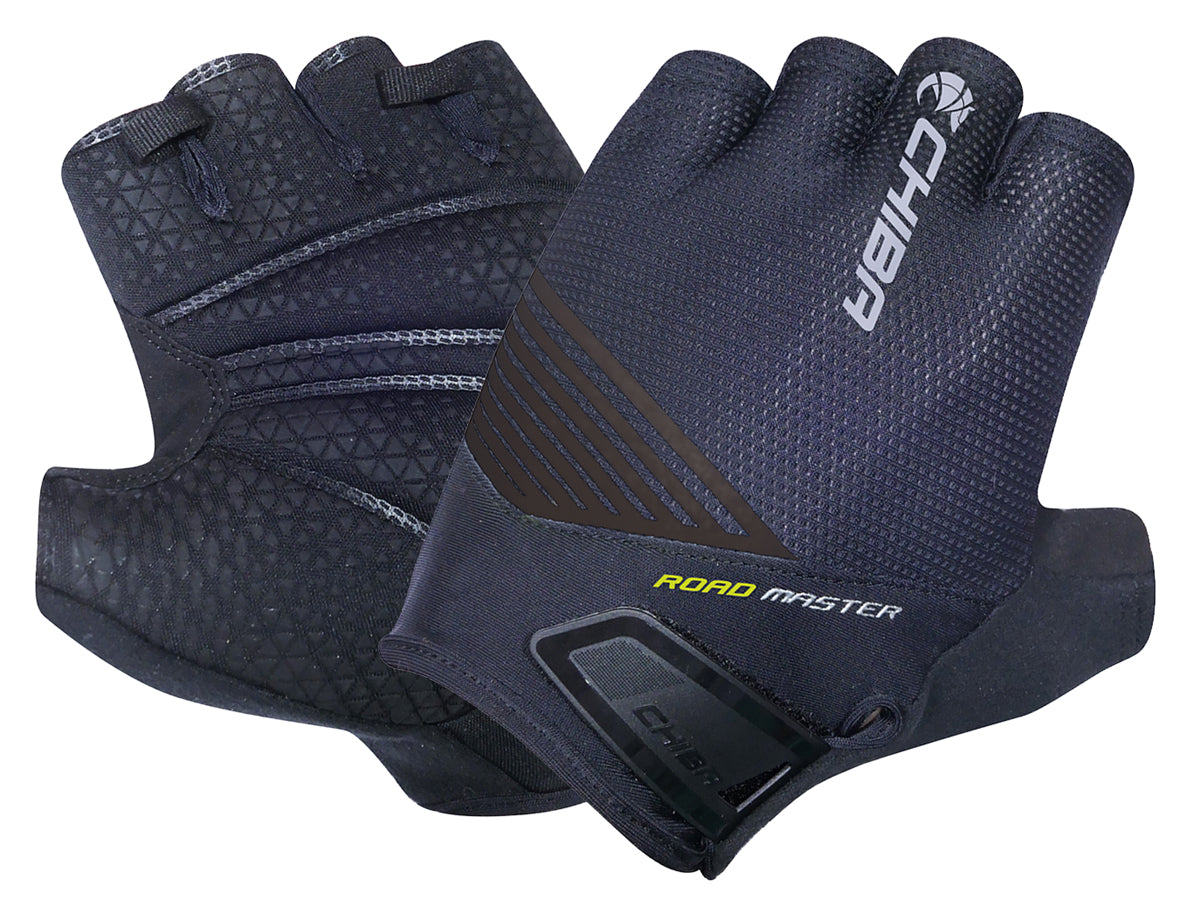 Chiba Road Master Fahrrad Handschuhe kurz schwarz 2024 –